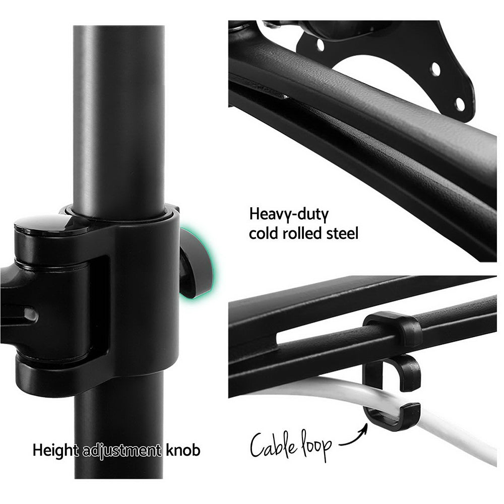 Artiss Single Monitor Arm Desk Mount Adjustable Black