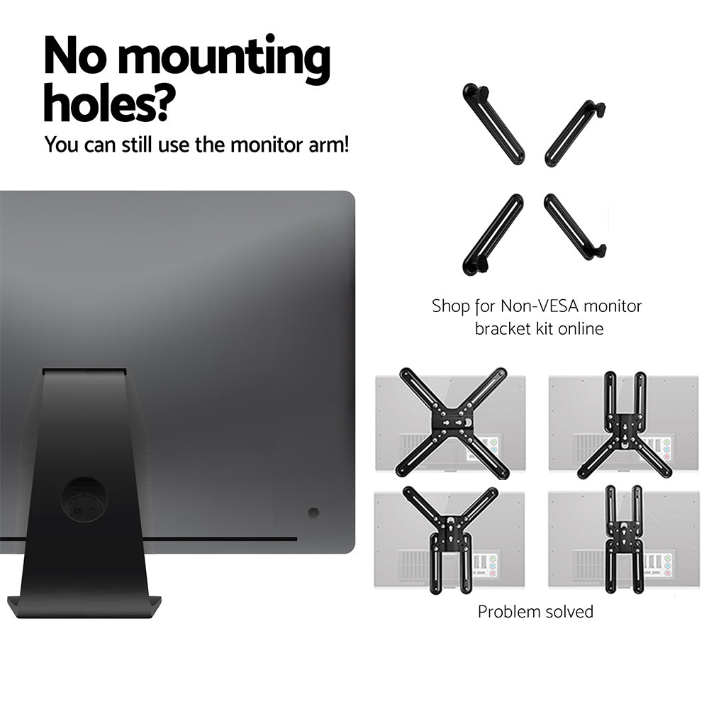 Artiss Single Monitor Arm Desk Mount Adjustable Black