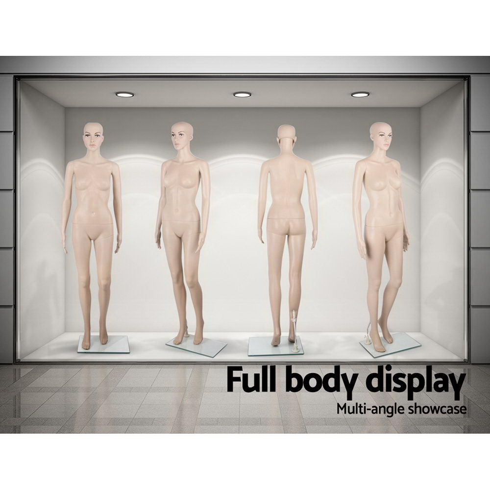 Full Body Female Mannequin 175cm Skin Tone Adjustable