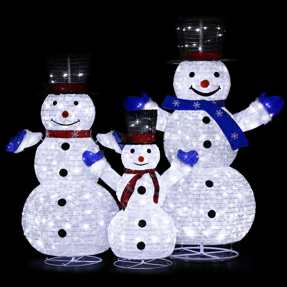 UV-Resistant 330 LED Christmas Snowman Set, Jingle Jollys