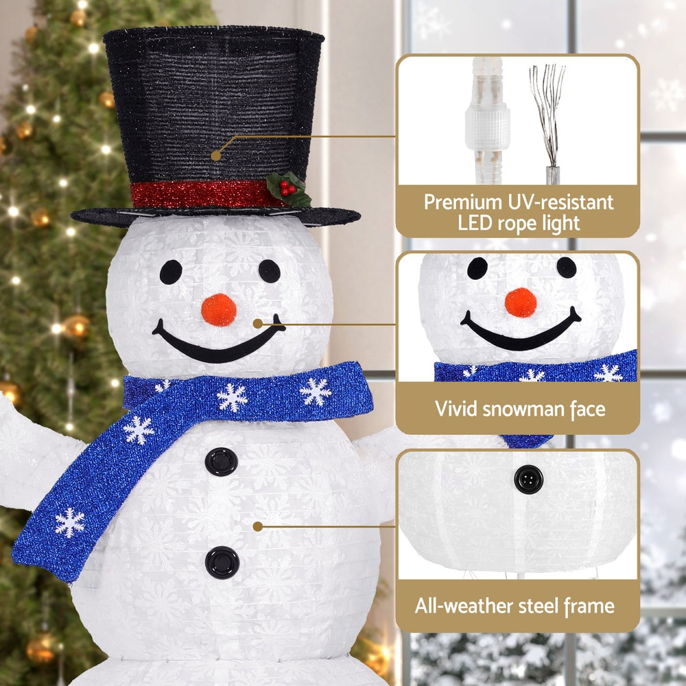 UV-Resistant 330 LED Christmas Snowman Set, Jingle Jollys