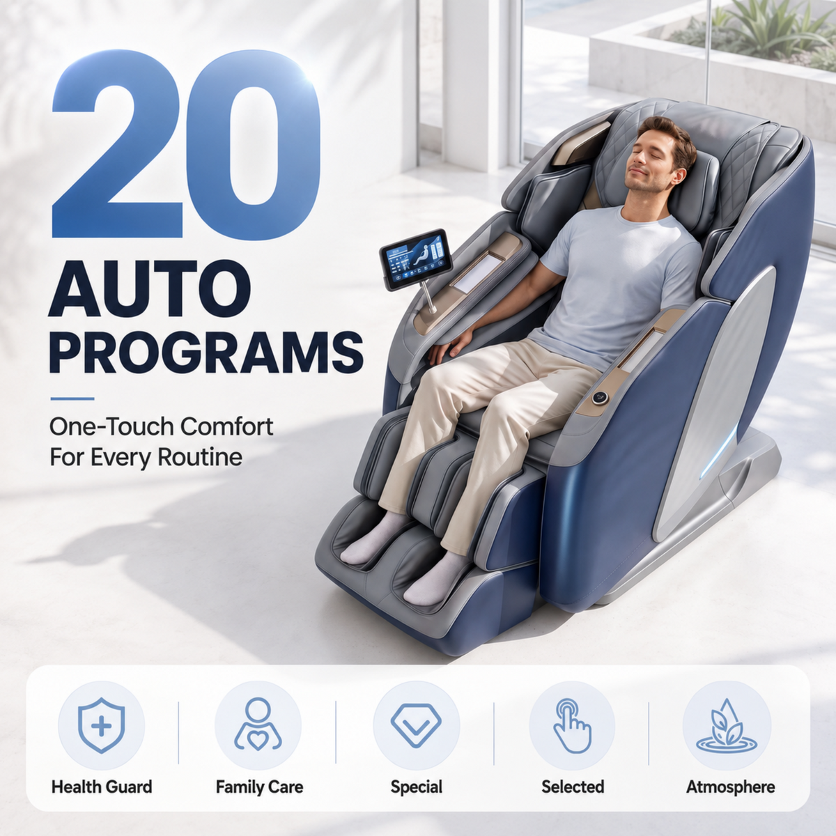 Melisa 4D Massage Chair Zero Gravity SL Track Recliner