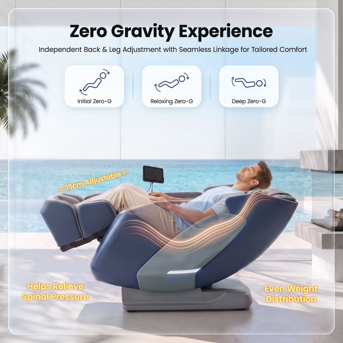 Melisa 4D Massage Chair Zero Gravity SL Track Recliner