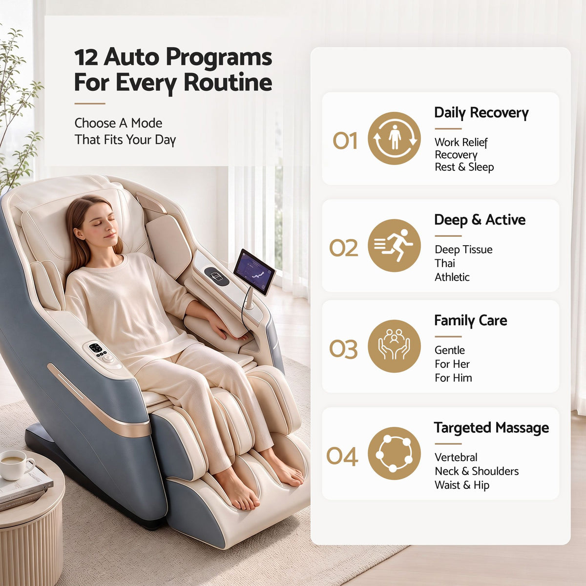 Livemor Elite E1 Massage Chair Full Body Zero Gravity Recliner