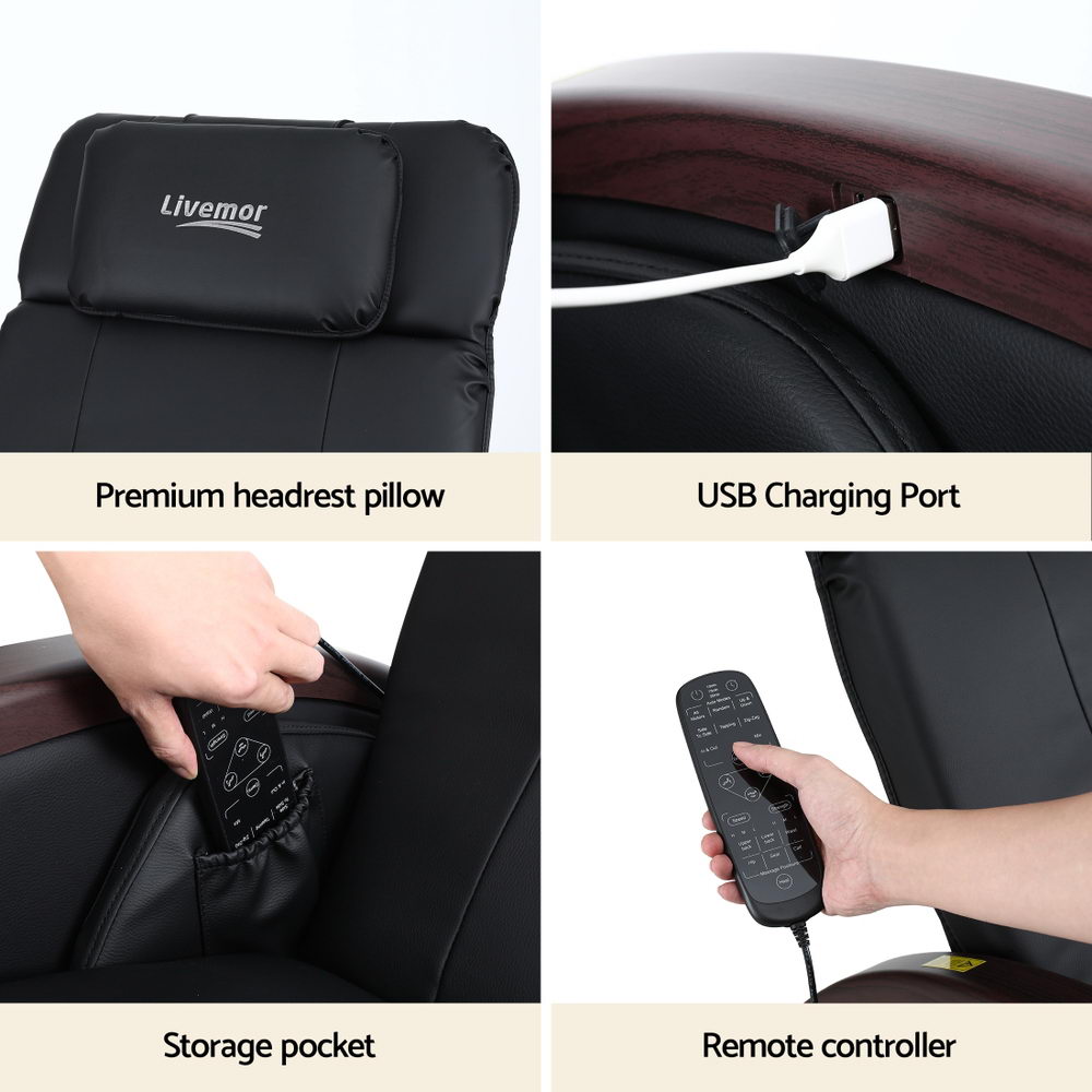 Aria Electric Massage Chair Recliner with Heat and Zero Gravity