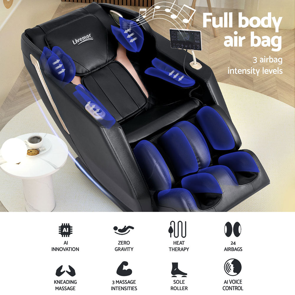 Baird Electric Massage Chair Recliner Black
