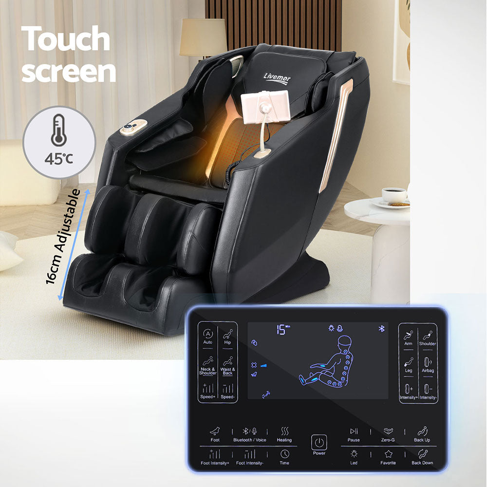 Baird Electric Massage Chair Recliner Black