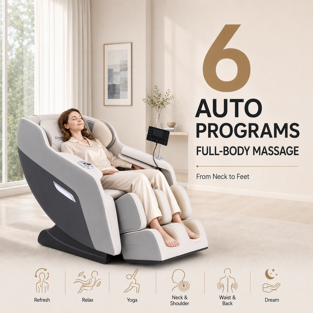 Brisa Full Body Zero Gravity Massage Chair with Heat Recliner