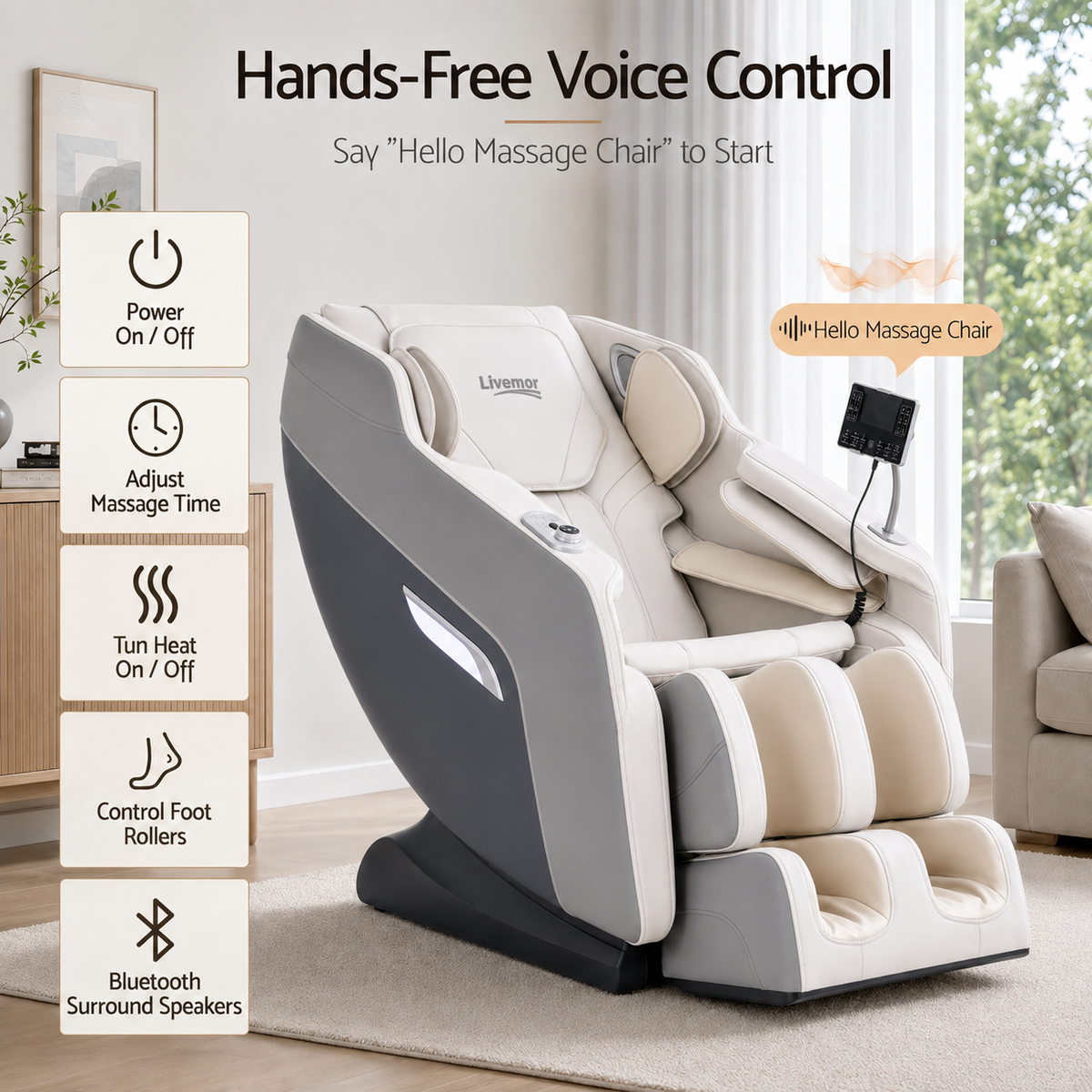 Brisa Full Body Zero Gravity Massage Chair with Heat Recliner