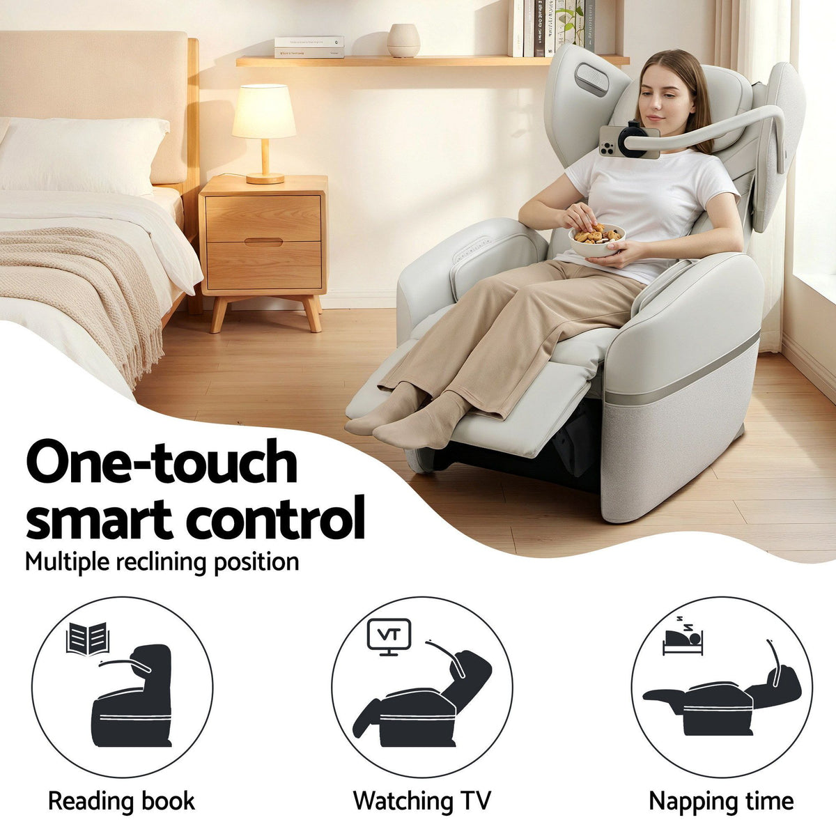 Zeno Electric Vibration Massage Recliner Chair