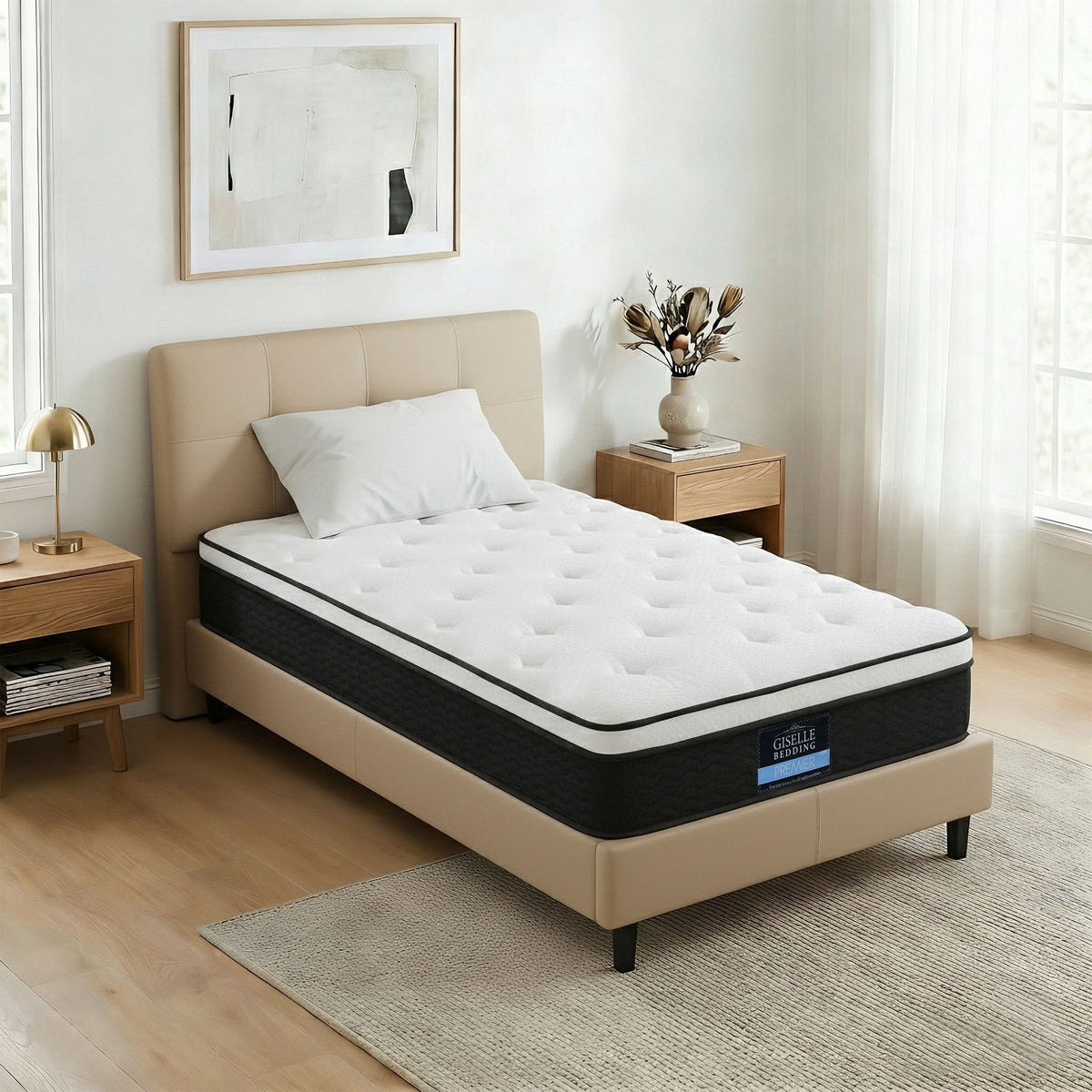 Bonita Series 21cm Euro Top Mattress Single Medium Firm