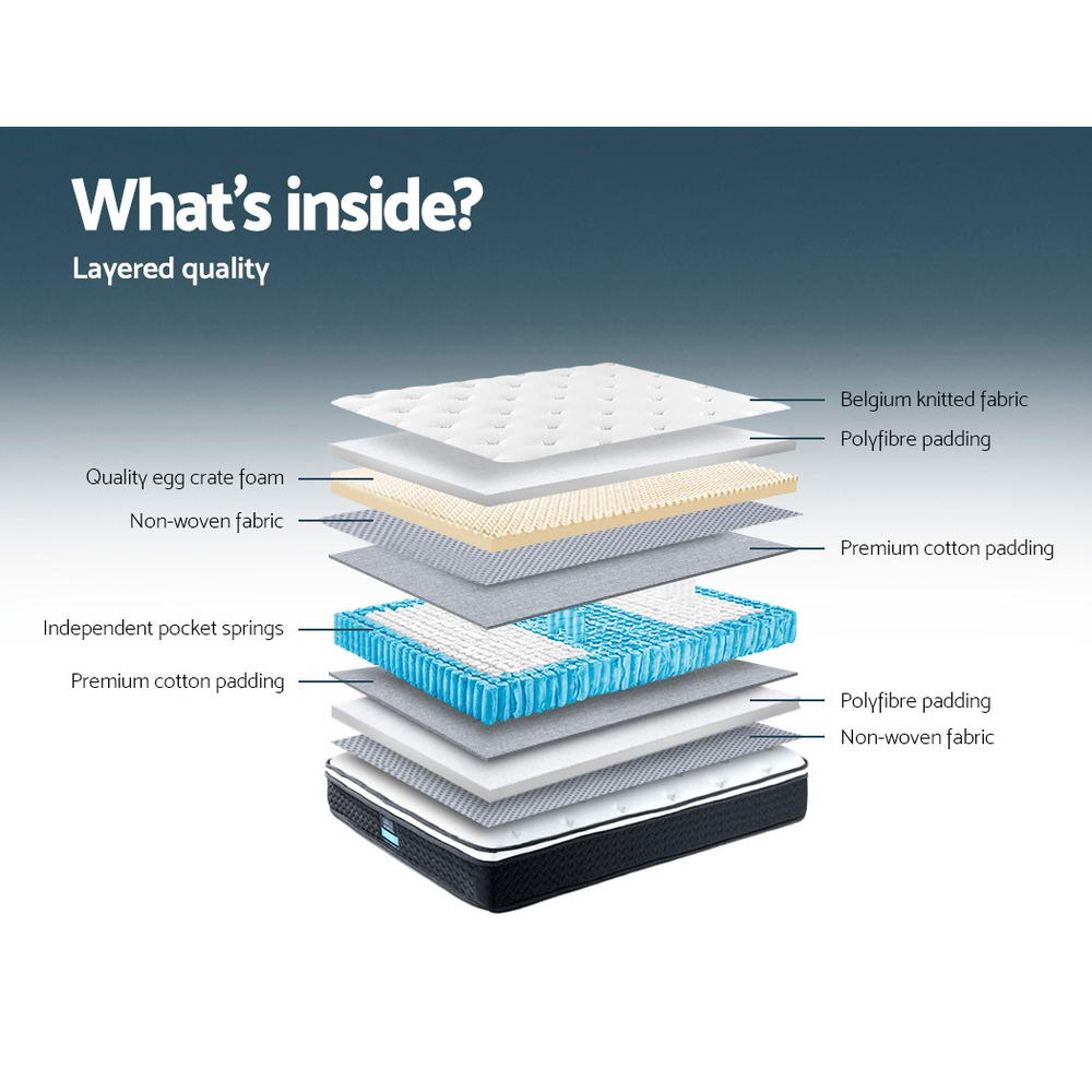 Bonita Single Mattress Euro Top 21cm Medium-Firm