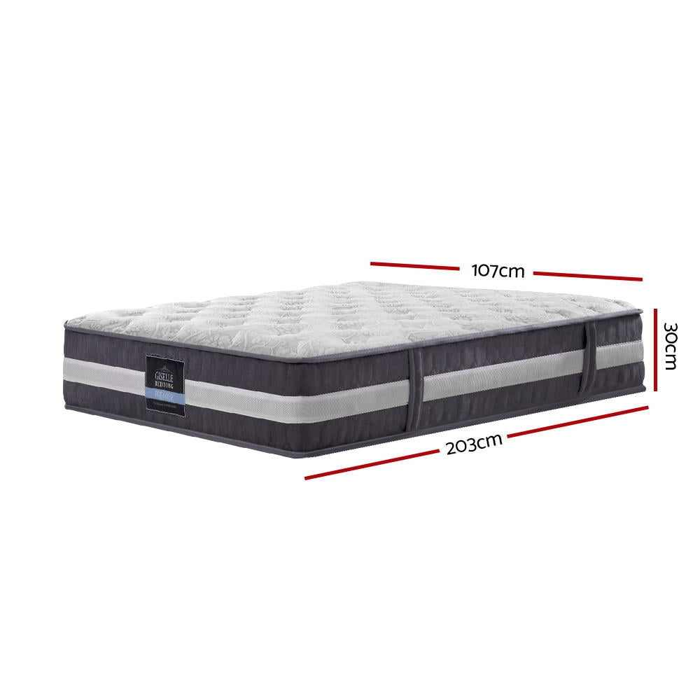 Lotus King Single Mattress 30cm Pocket Spring Medium Firm