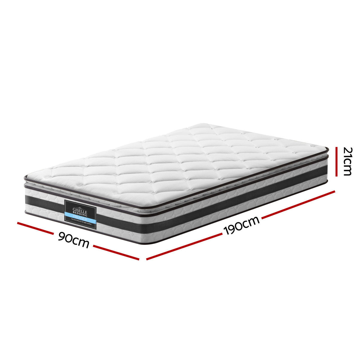 Normay Series Single Pillow Top Mattress 21cm Knitted Fabric