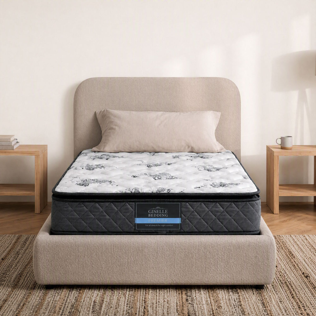 Rocco King Single Pillow Top Mattress 24cm Bonnell Spring