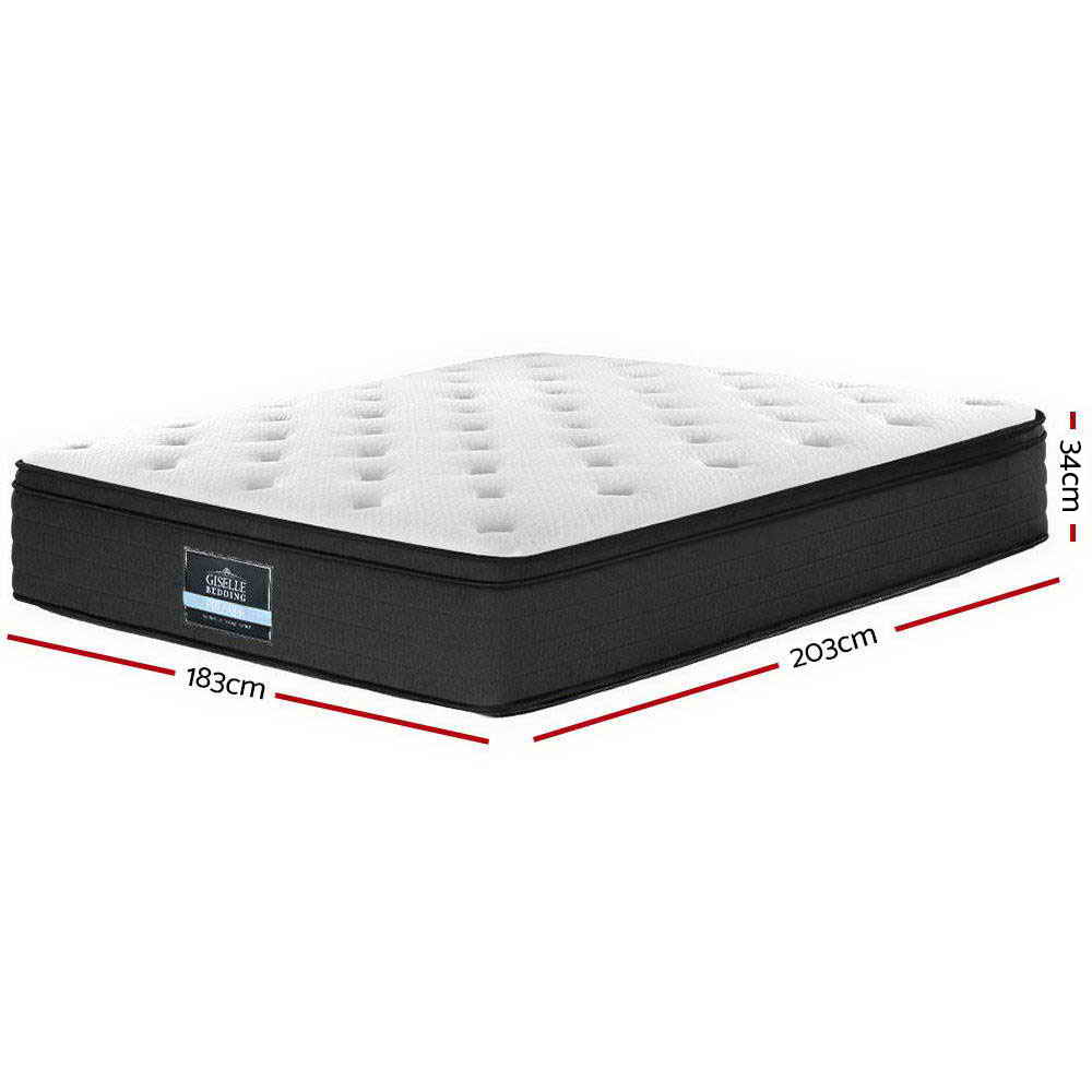 Eve King Mattress Euro Top 34cm Medium Firm