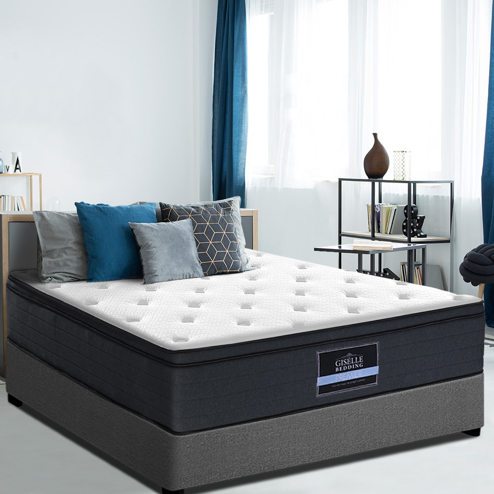 Eve King Mattress Euro Top 34cm Medium Firm