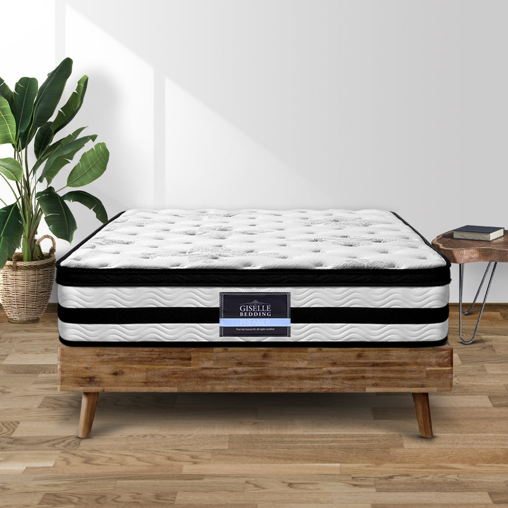 Algarve King Single Mattress Euro Top Pocket Spring 34cm