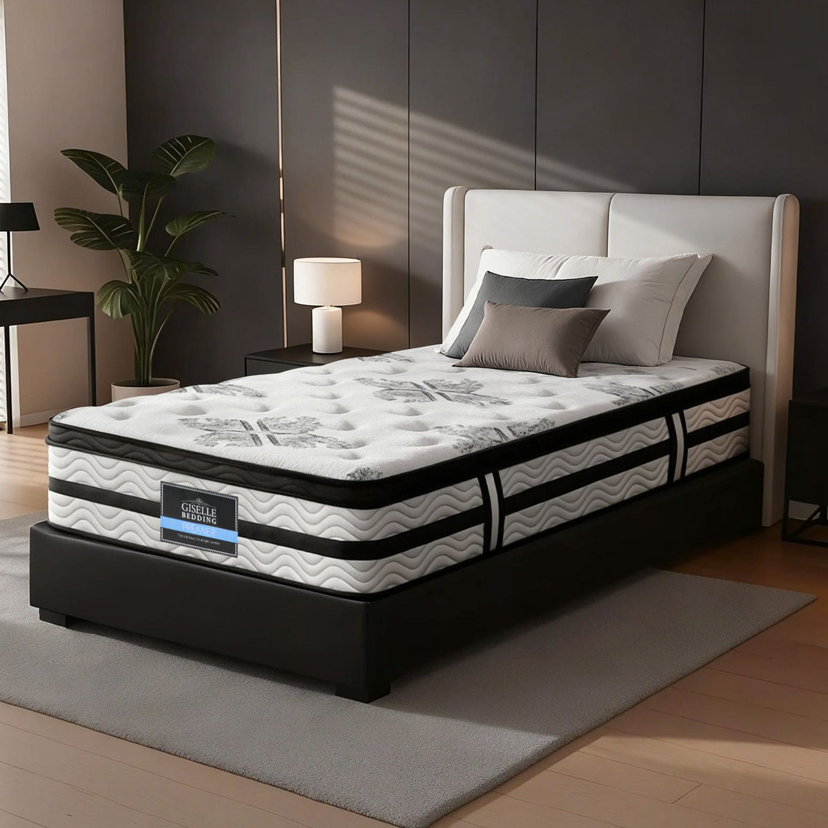 Algarve Series Single Euro Top Pocket Spring Mattress 34cm
