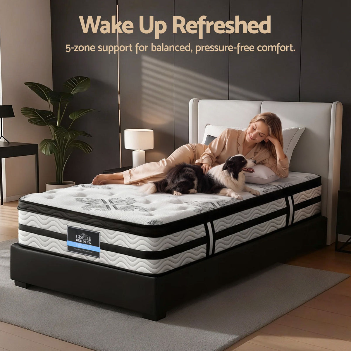 Algarve Single Euro Top Pocket Spring Mattress 34cm