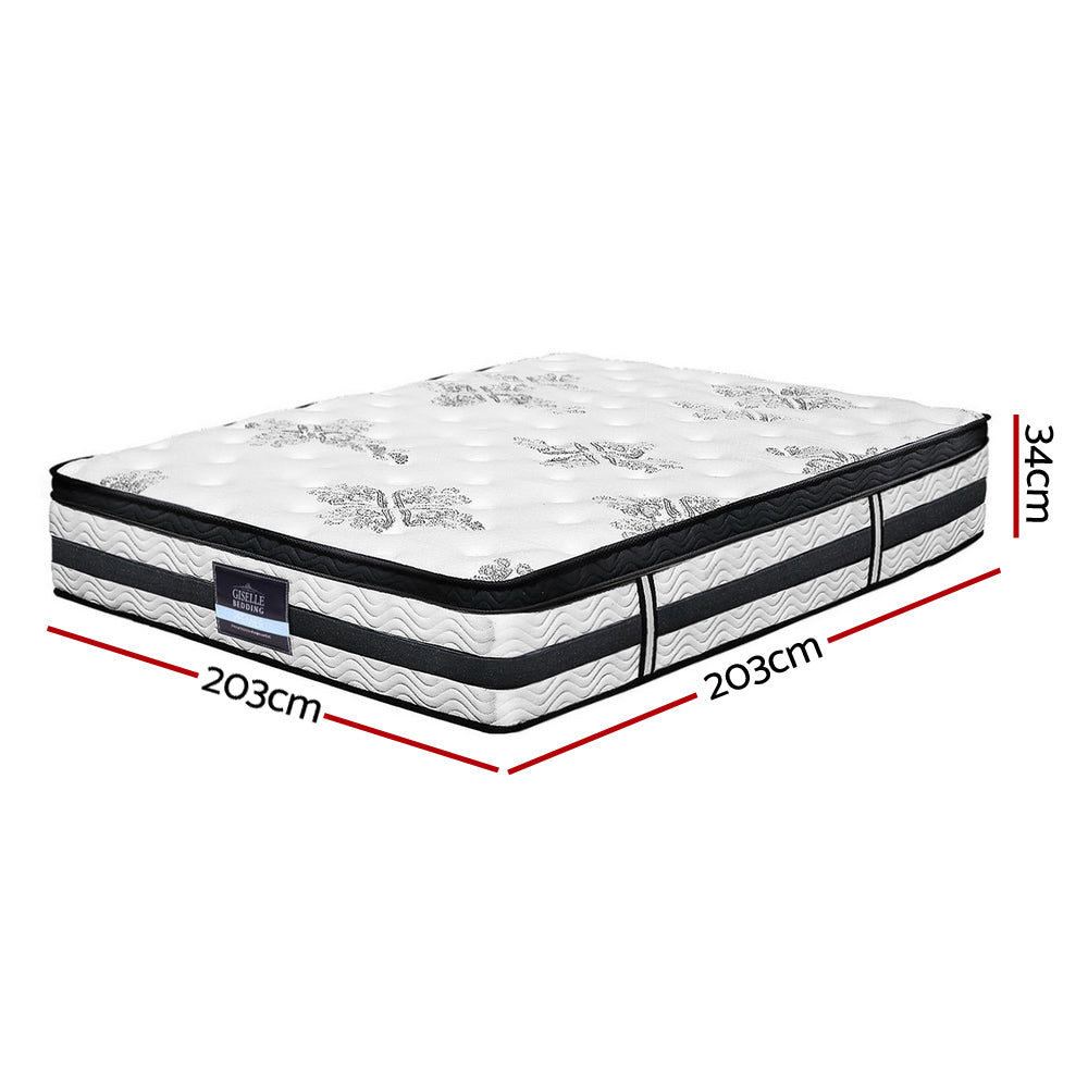 Algarve Super King Mattress Euro Top Pocket Spring 34cm