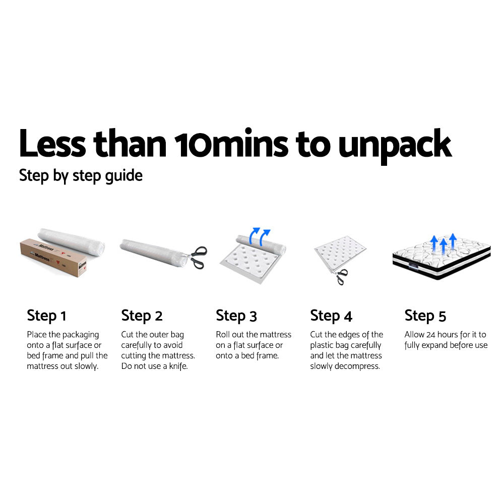 Algarve Super King Mattress Euro Top Pocket Spring 34cm