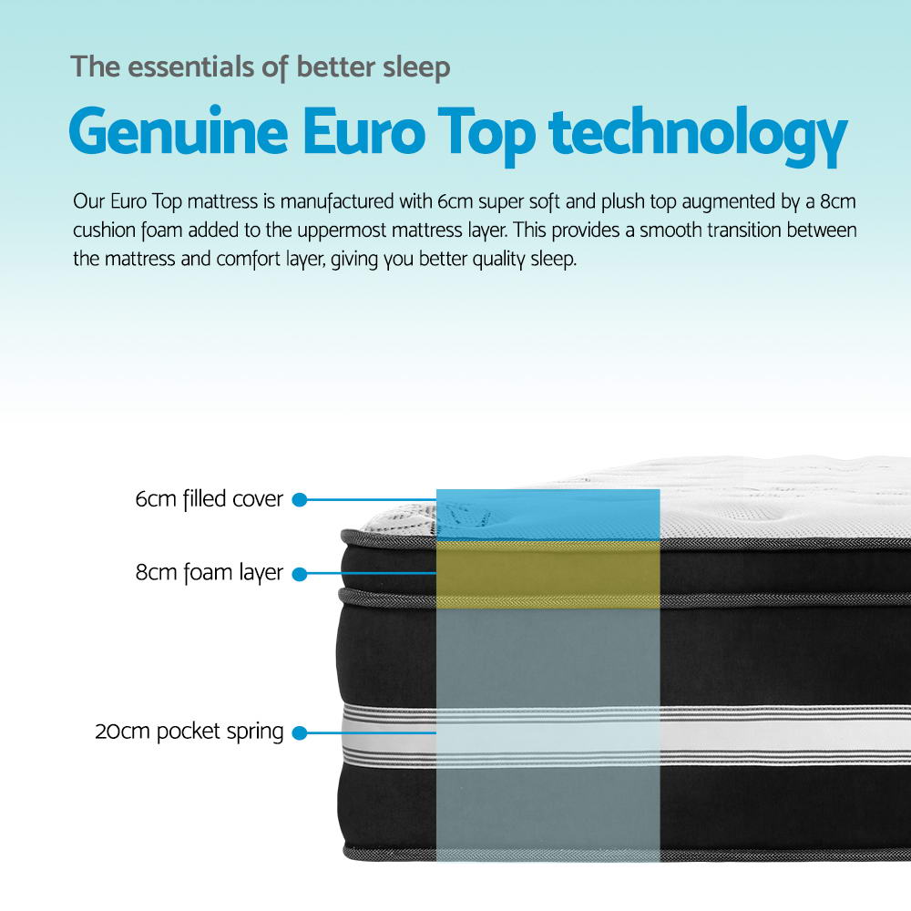 Donegal King Mattress 34cm Cool Gel Memory Foam