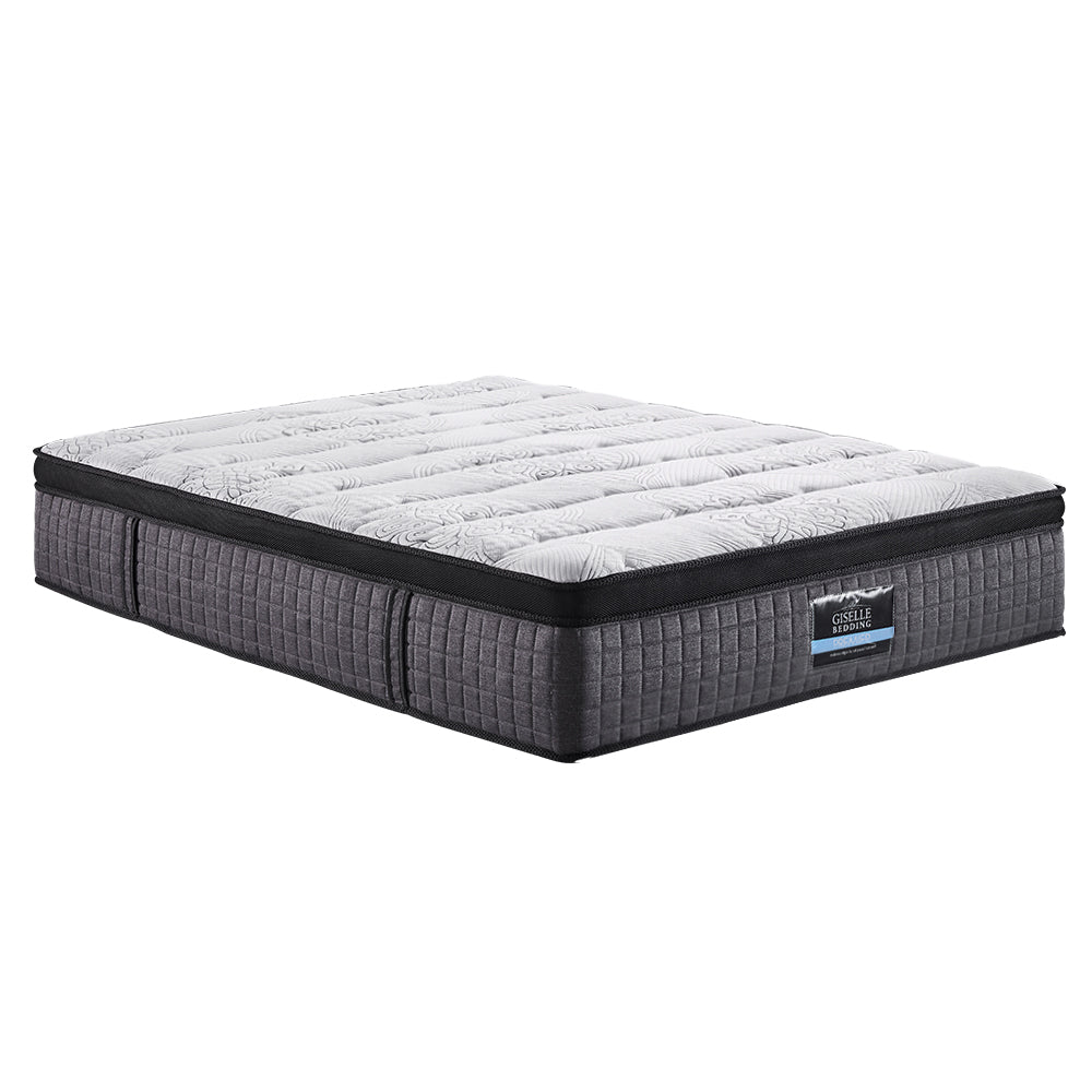 34cm Euro Top Latex Foam King Mattress, Zero Partner Disturbance - Giselle Bedding