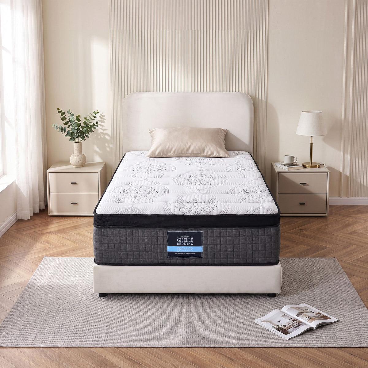 Marc Single Euro Top Mattress 34cm 9-Zone Pocket Spring