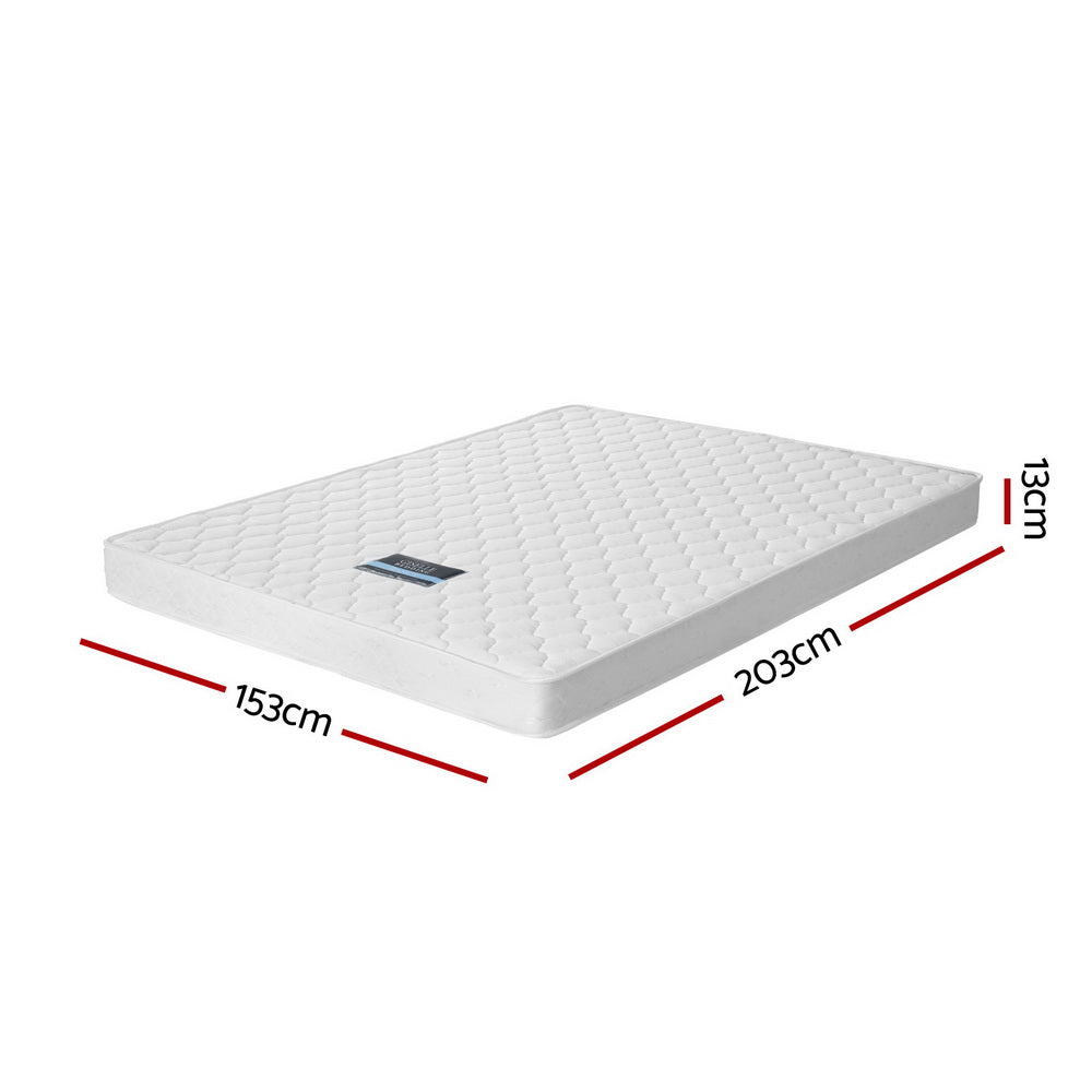 Arina Queen Mattress 13cm Medium Firm Tight Top White