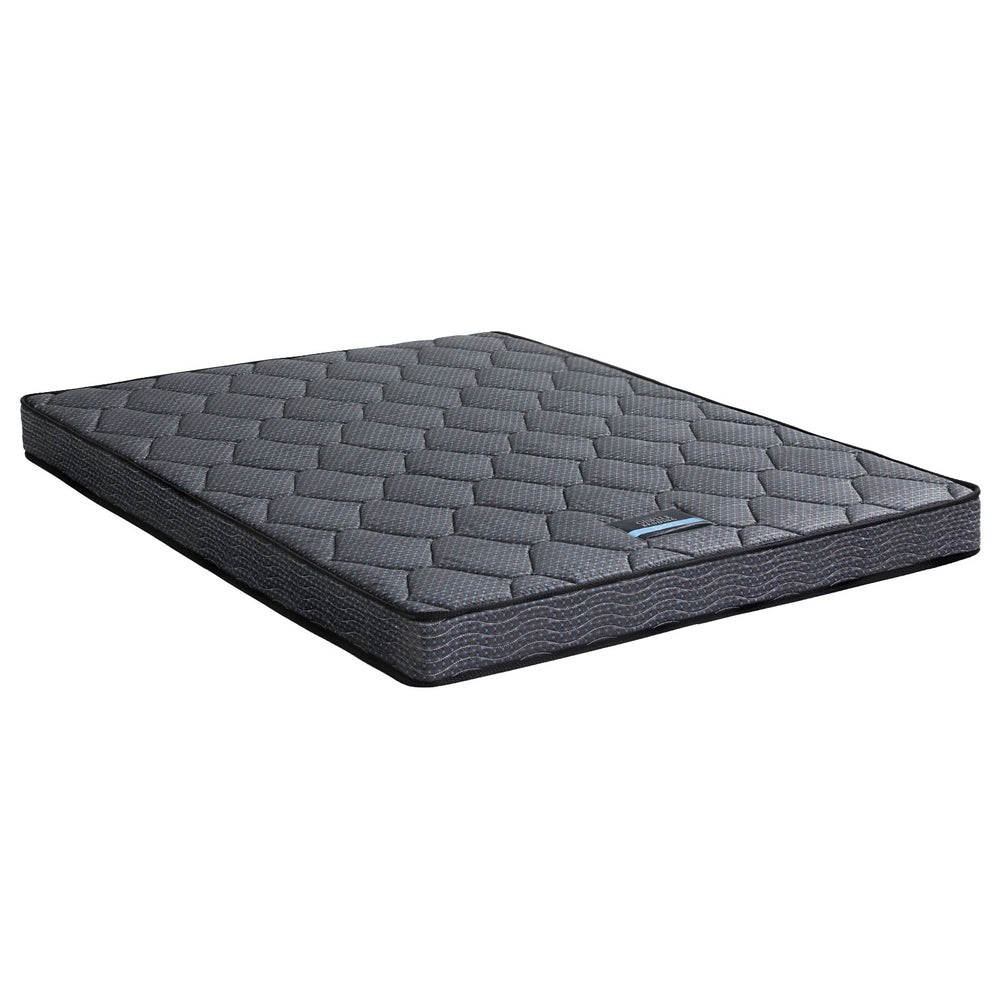 Serena Double Mattress 16cm Bonnell Spring Medium-Firm Grey