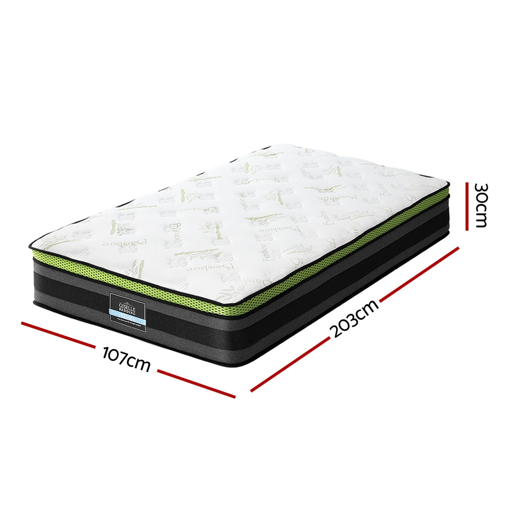 Cool Gel Memory Foam Mattress 30cm King Single Giselle