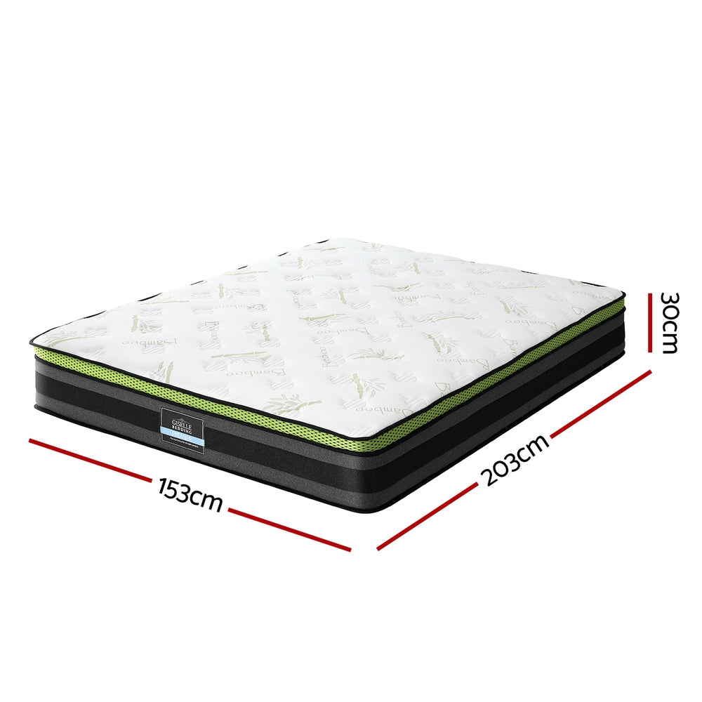 Queen Mattress 30cm Cool Gel Foam, Hypoallergenic - Giselle