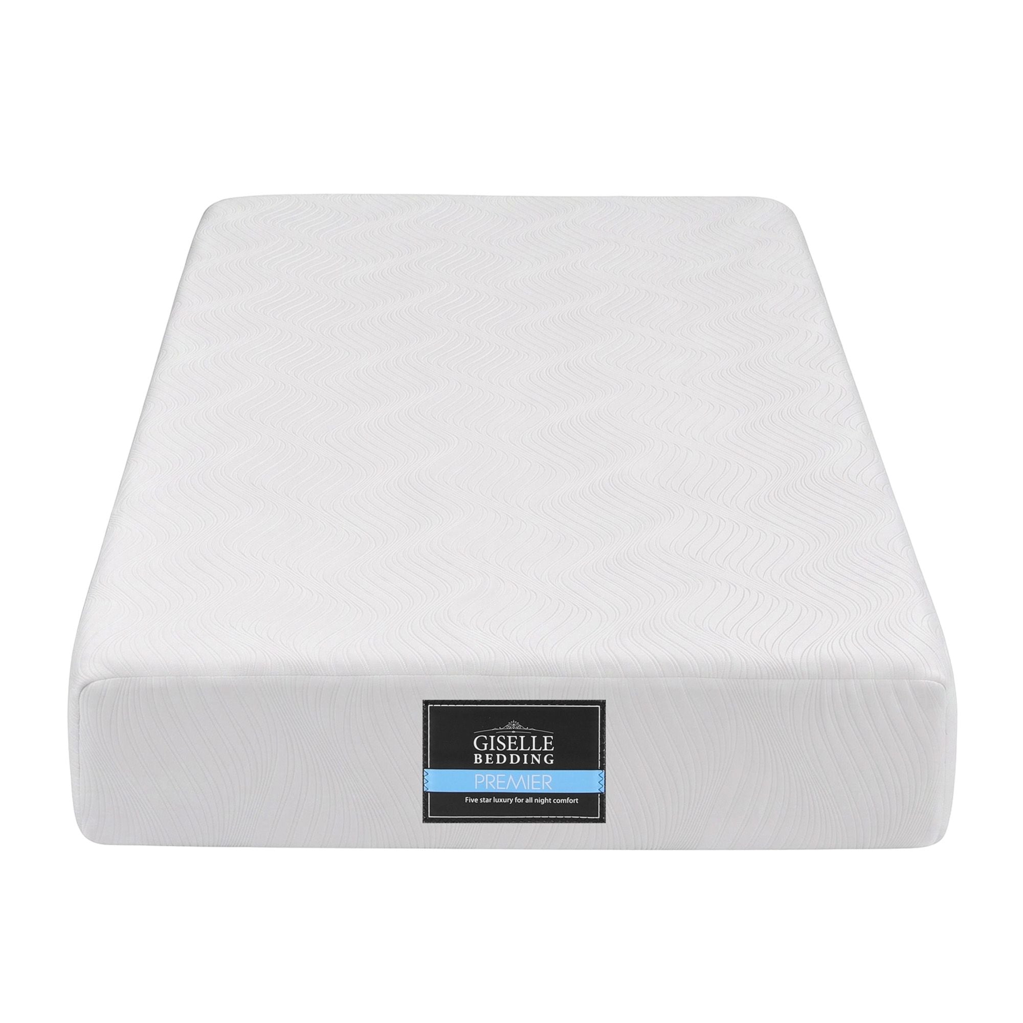 Giselle 25cm King Single Hybrid Mattress Soft Knitted Fabric Edge Support Gel Foam