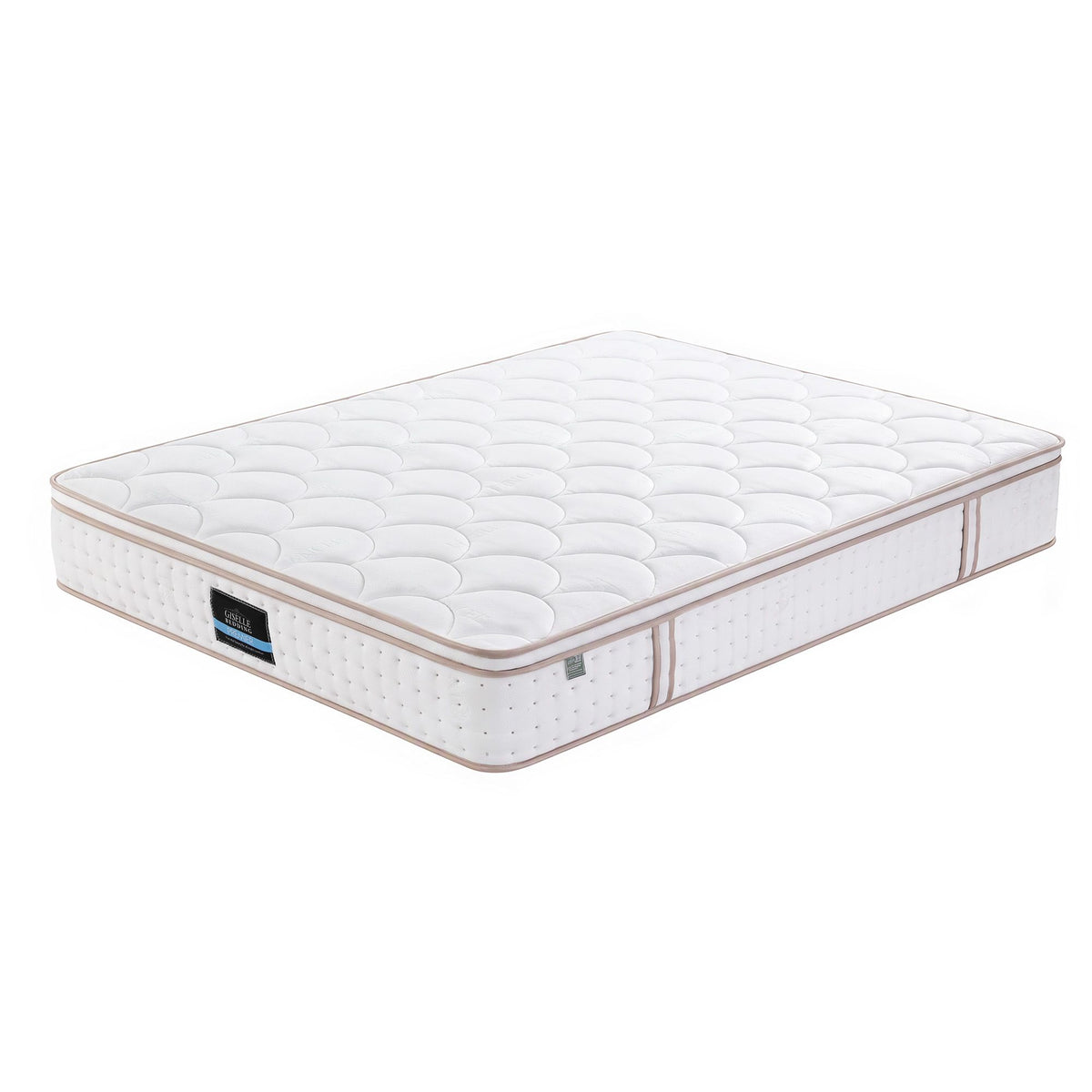 Giselle 30cm Double Spring Mattress Tencel Cover 5-Zone Firm Back Support