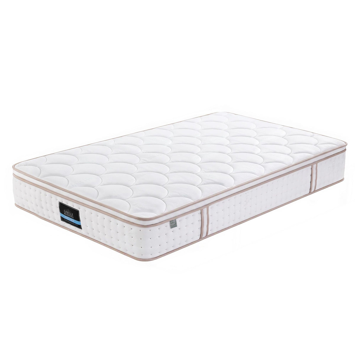 Giselle 30cm Single Spring Mattress Tencel Cover 5-Zone Firm Back Support