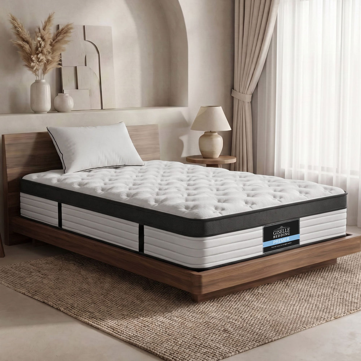Devon Single Euro Top Mattress 31cm Medium Firmness