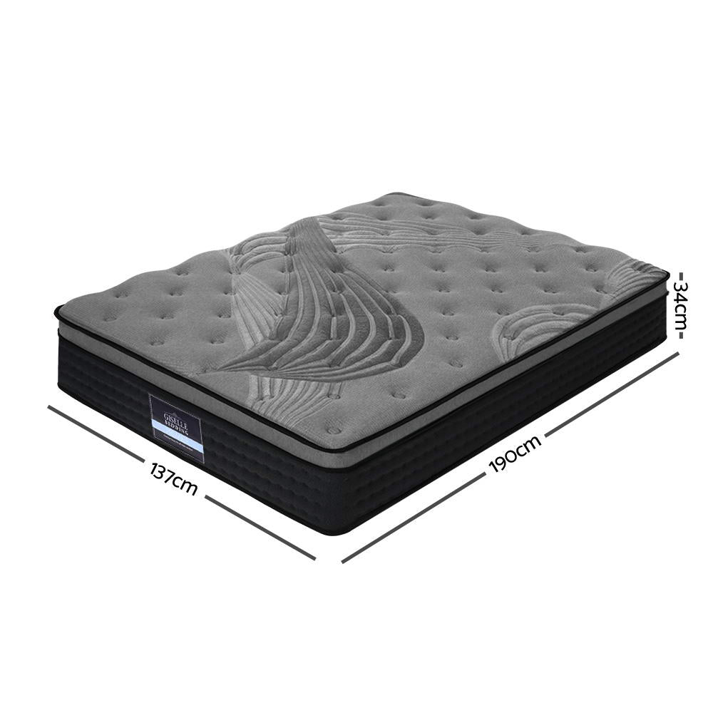 Alanya Double Mattress 34cm Bamboo Cover Medium-Firm