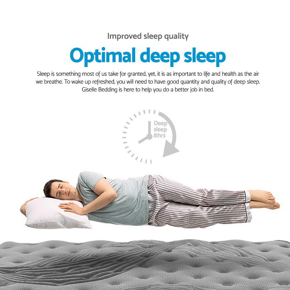Alanya Double Mattress 34cm Bamboo Cover Medium-Firm