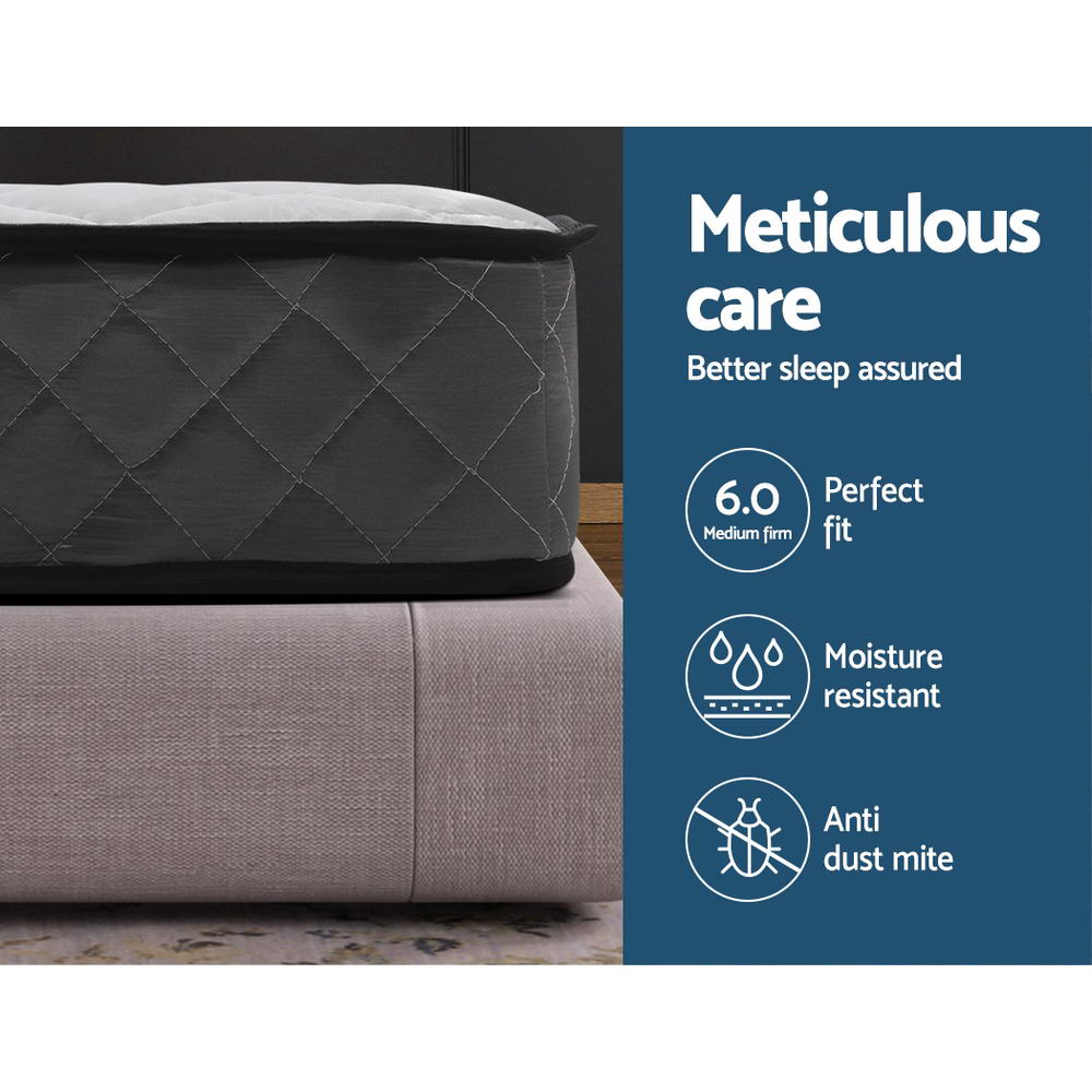 Alzbeta Queen Mattress 16cm Tight Top Medium Firm