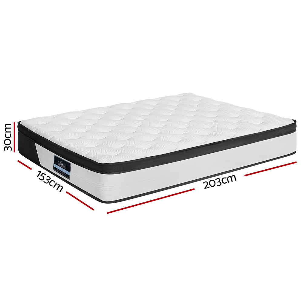 Pena Queen Mattress 30cm Euro Top Medium Firm Hypoallergenic