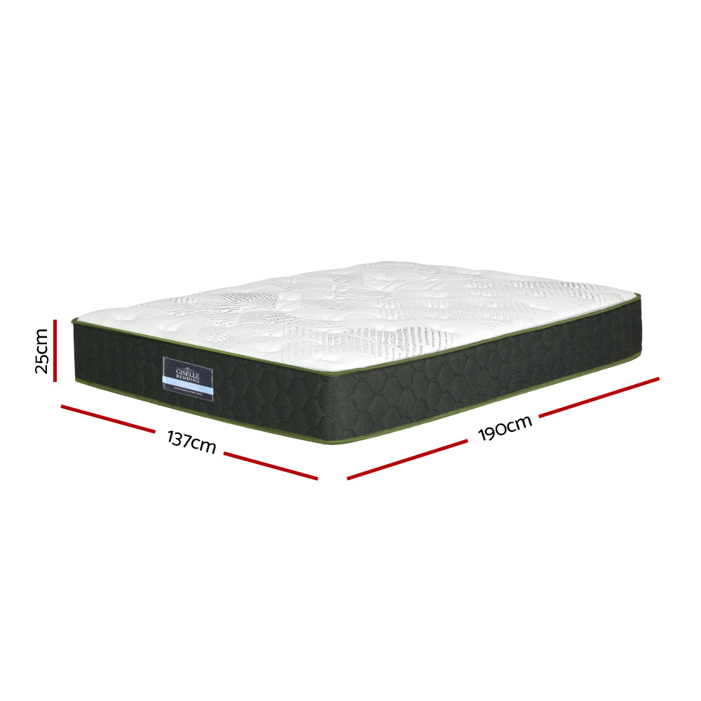 Beryl Double Mattress 25cm Green Tea Foam Medium Firm