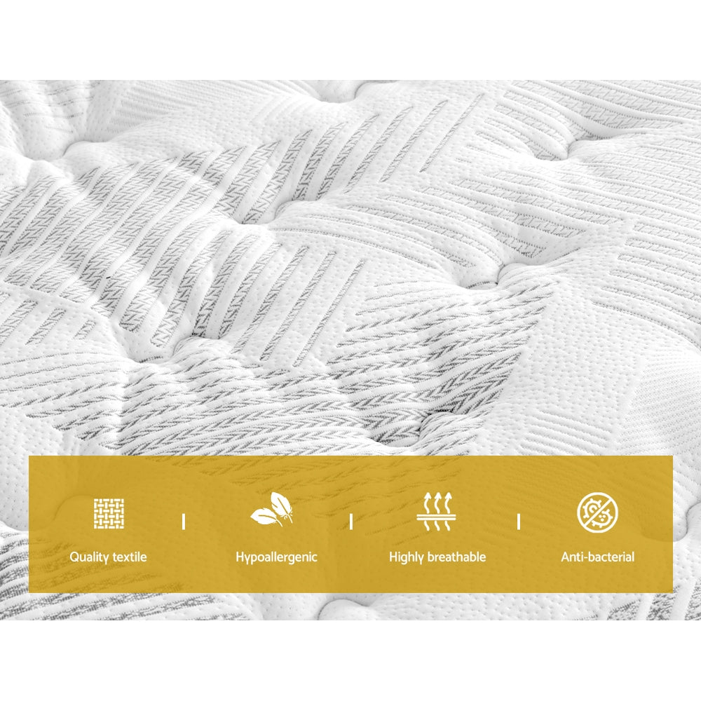 Beryl Double Mattress 25cm Green Tea Foam Medium Firm