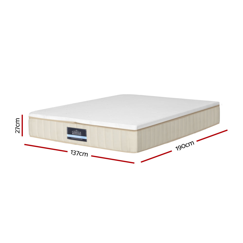 Nova 27cm Double Mattress Flippable Dual Firmness Hypoallergenic