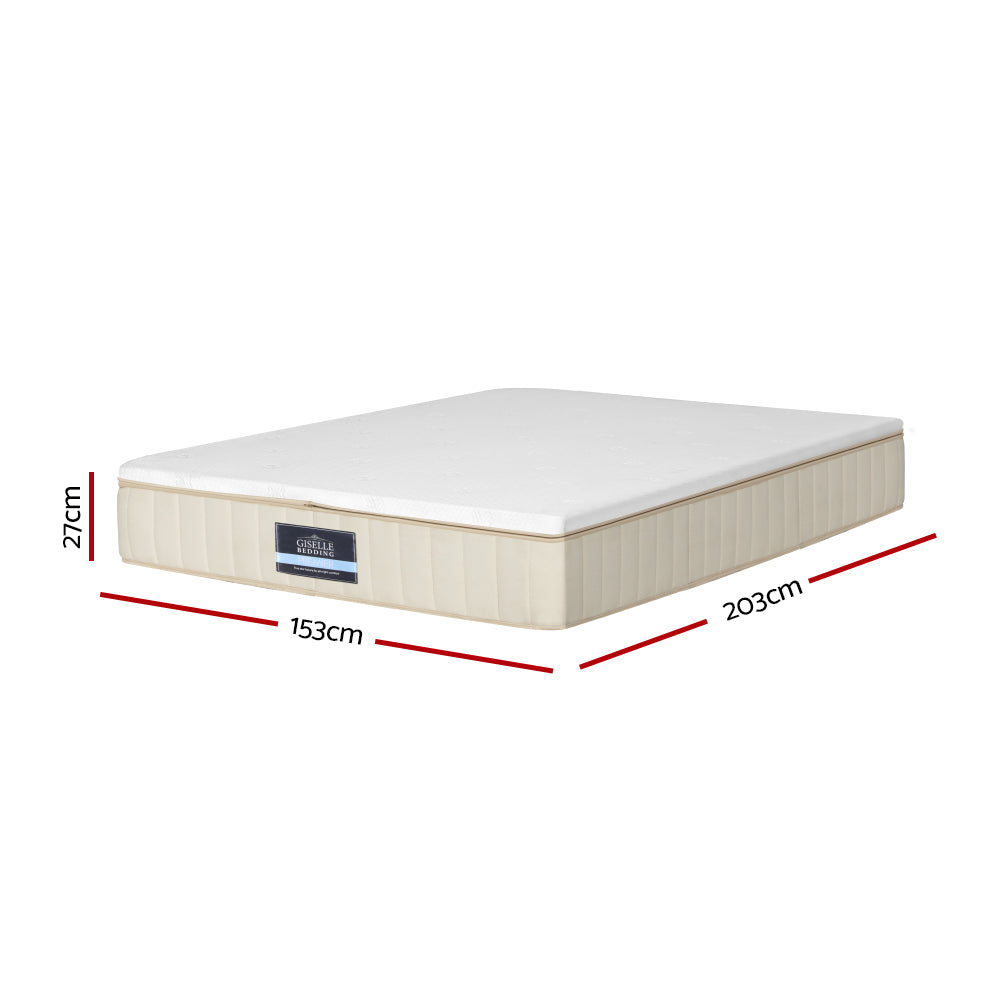Nova Queen Mattress 27cm Flippable Dual Firmness