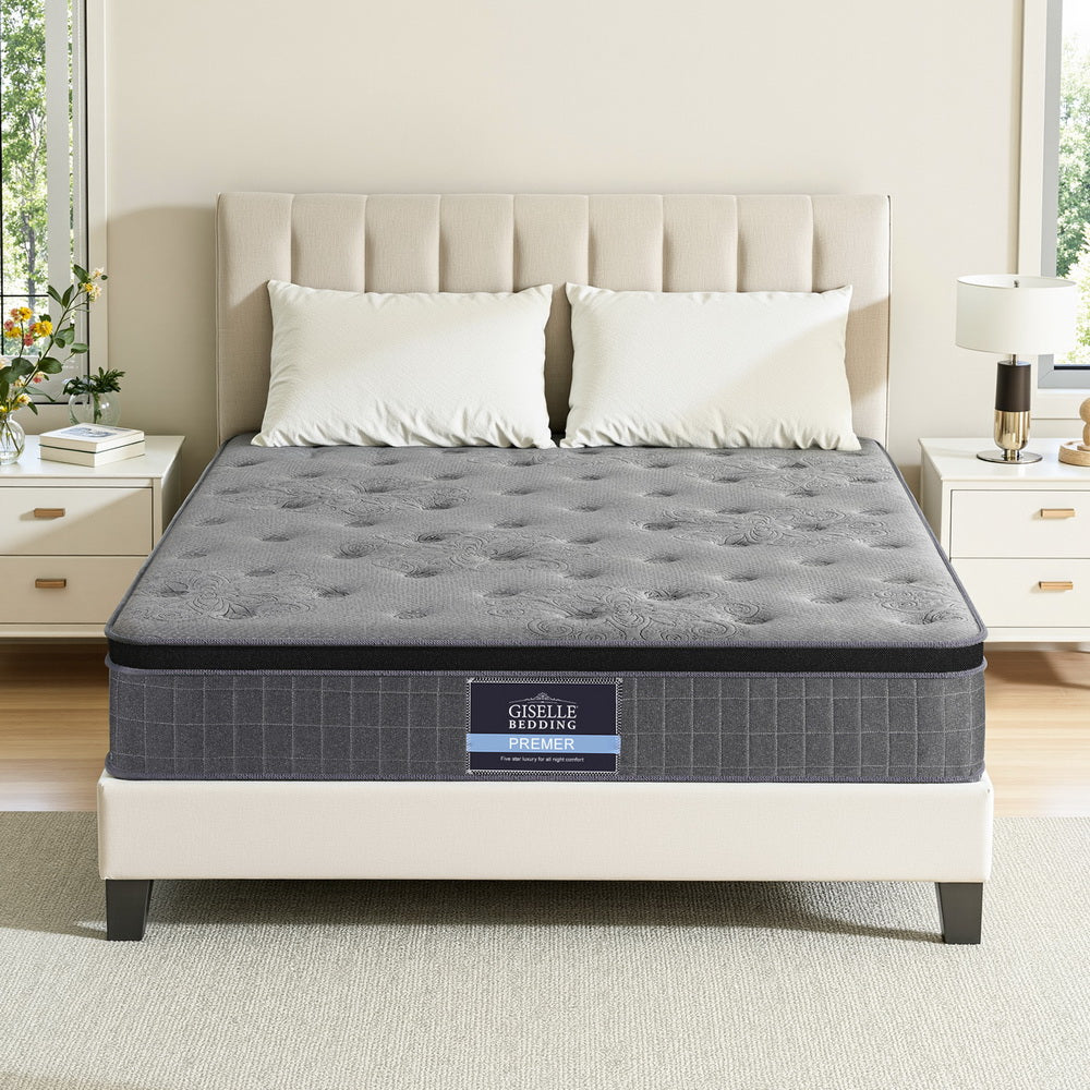 DOVE Queen Mattress 26cm Latex Foam Medium-Firm Grey