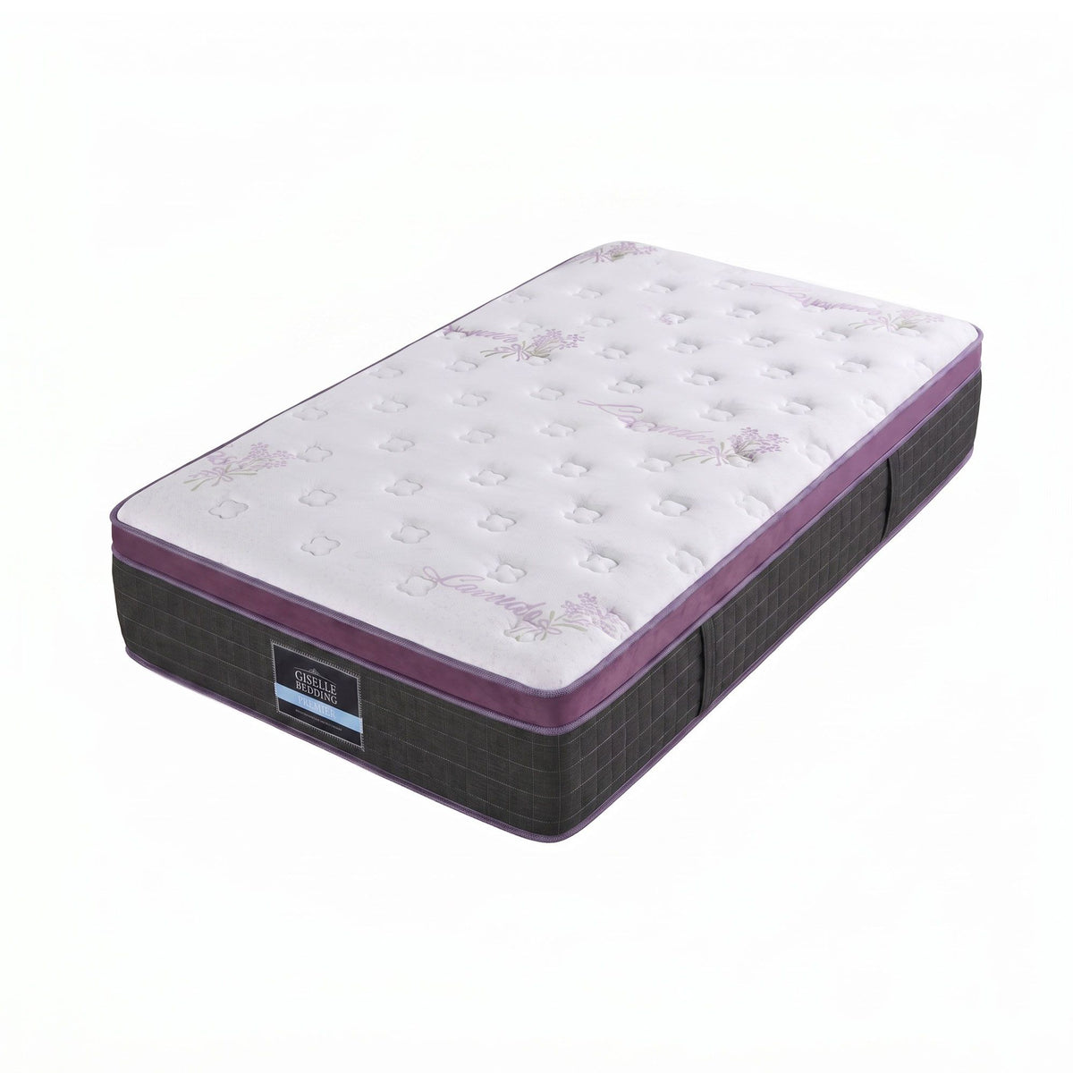 Lavender Series King Single Euro Top Mattress Firm Pocket Spring