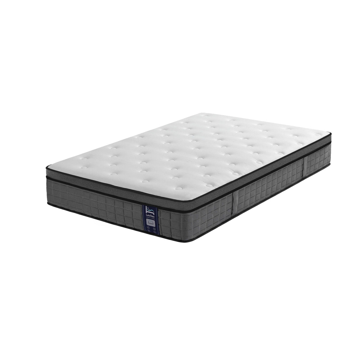 Levitex King Single Mattress 2 Rows Edge Support for Deep Sleep 5-Zone Ergonomic Pocket Spring Breathable Corrugated Sponge Medium Firm 30CM