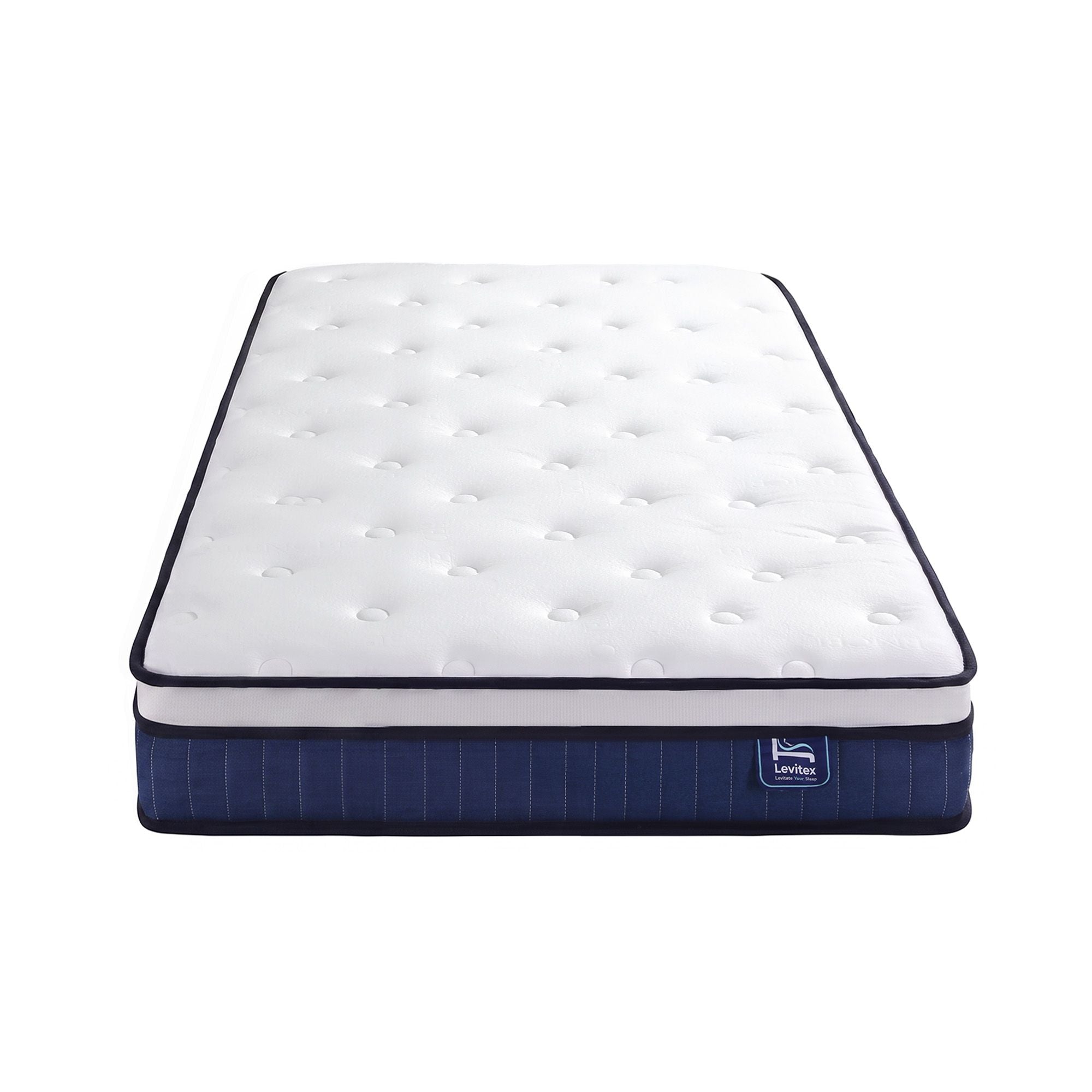 Levitex Single Mattress 23CM With Pocket Spring & Cooling Gel Foam, Medium-Firm Full-Body Support, Mattresses In A Box