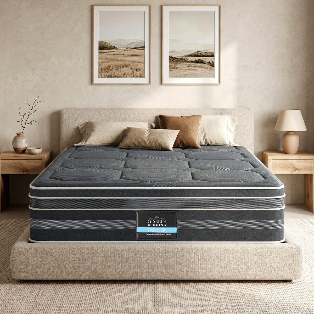 Kristie 35cm Hybrid Pocket Spring Euro Top Mattress King